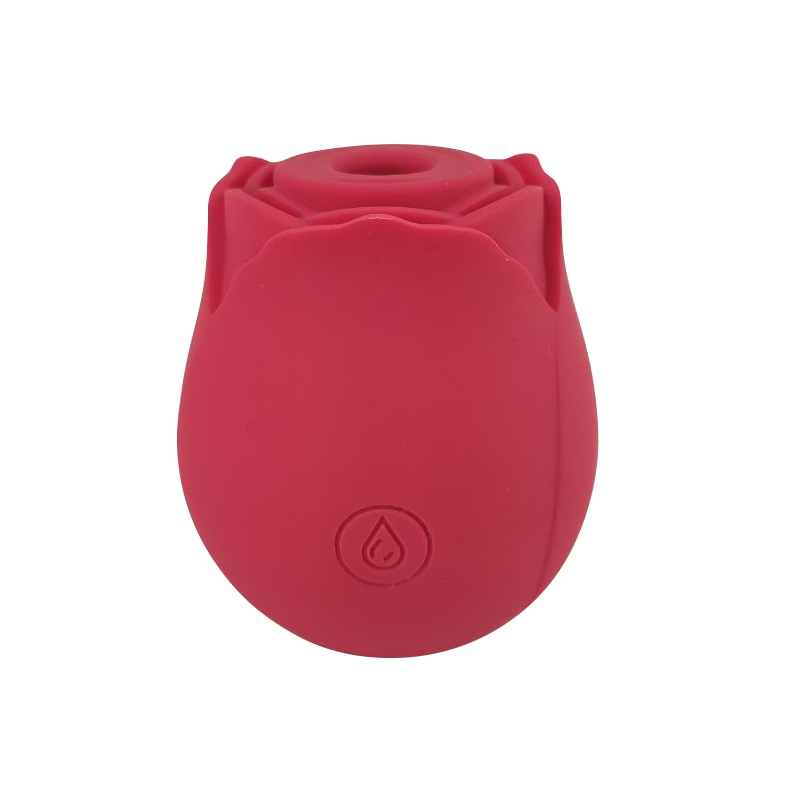 Loving Joy Rose Toy Clitoral Suction Vibrator, Compact rose-shaped suction vibrator with layered petal silicone body and a c…