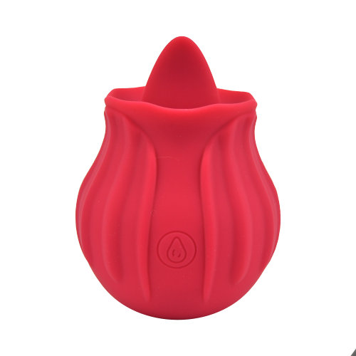 Loving Joy Rose Licking Clitoral Vibrator, Rose-shaped clitoral vibrator with a small flexible tongue and single control but…