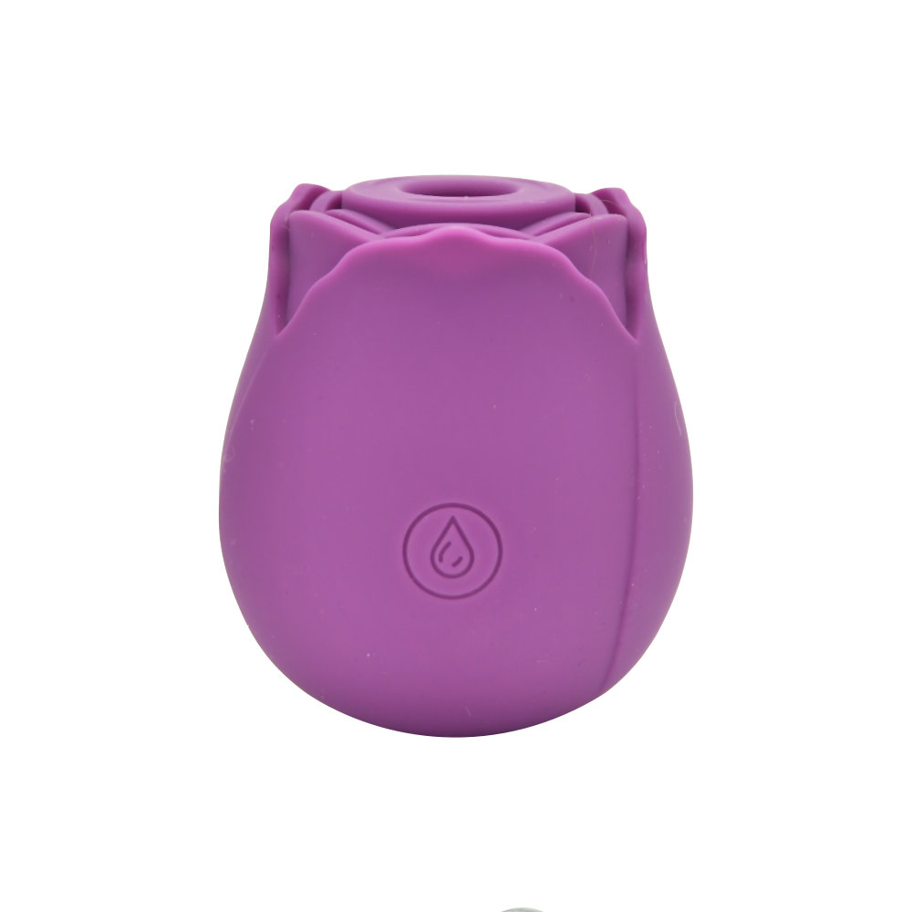Loving Joy Rose Toy Clitoral Suction Vibrator Purple, Purple rose-shaped suction vibrator with soft silicone petals, compact…
