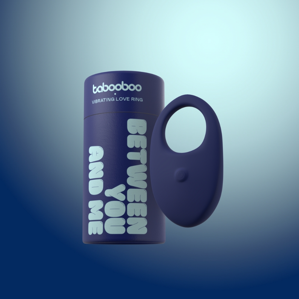 Tabooboo Between You and Me Vibrating Love Ring, shown from the back