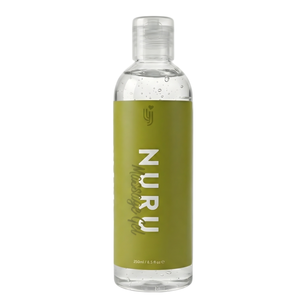Loving Joy Nuru Massage Gel 250ml, A 250ml bottle of water-based Nuru massage gel from Loving Joy