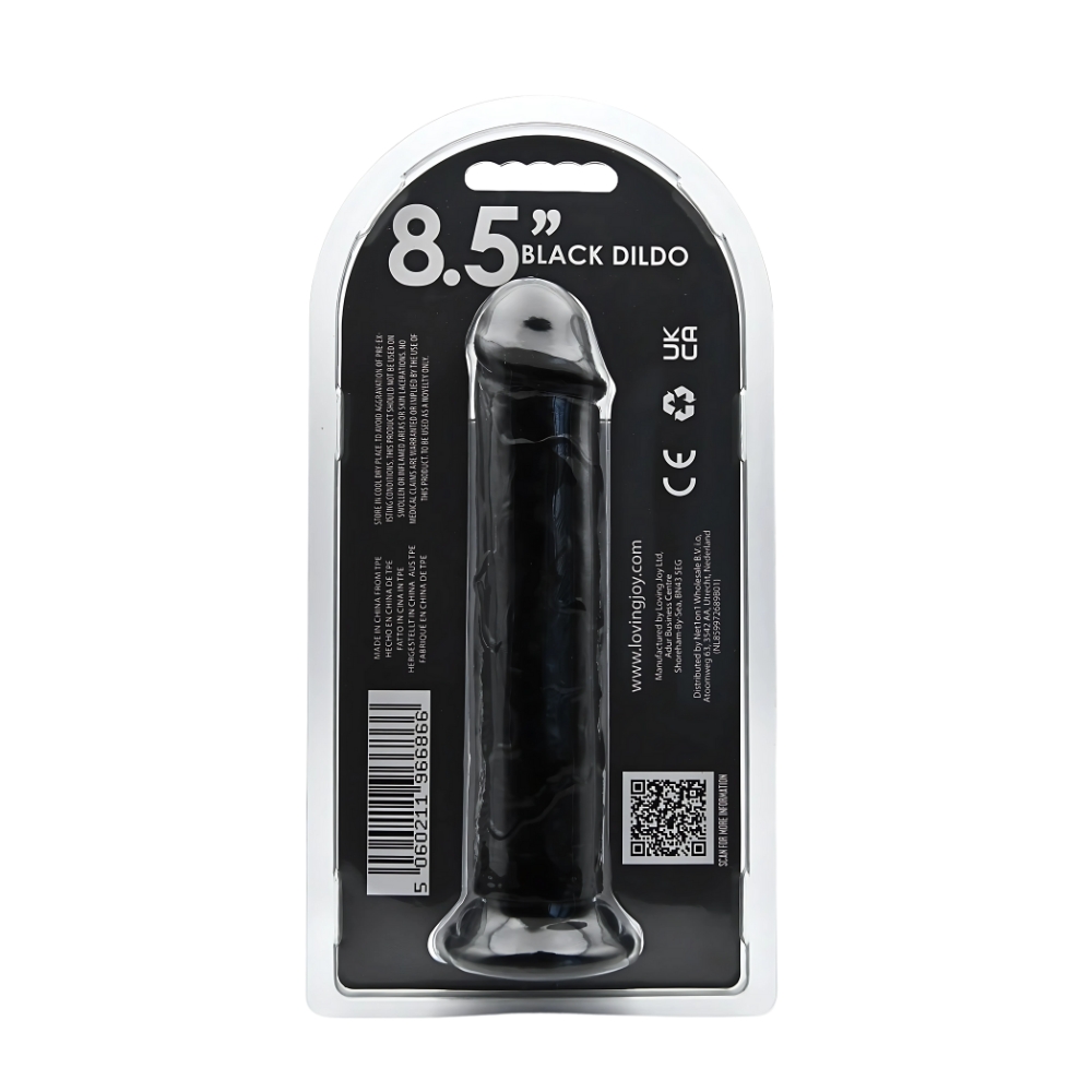 Loving Joy 8.5 Inch Suction Cup Dildo Black, photograph 6