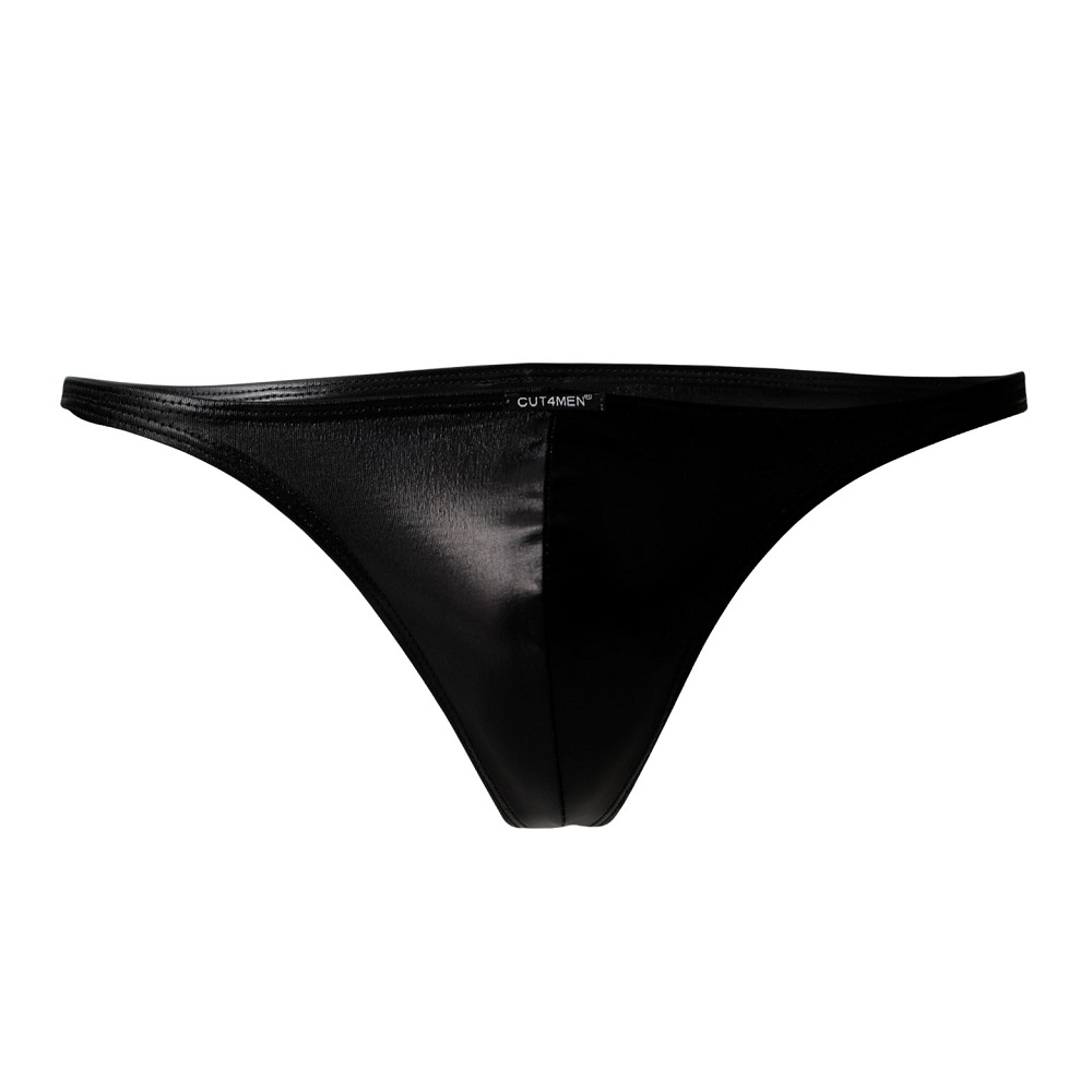 C4M Brazilian Brief Black Leatherette Review: Bold Hip-Cut Brief