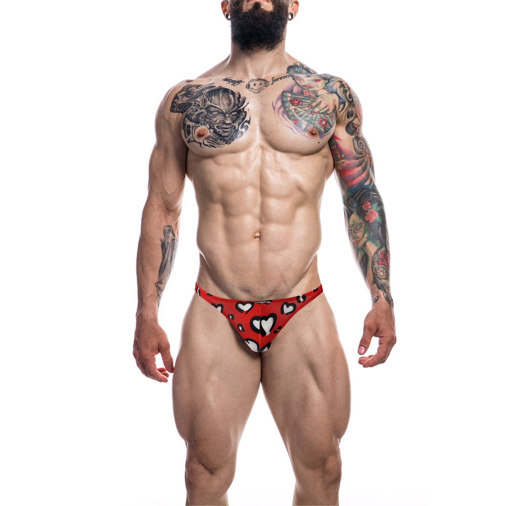 C4M Brazilian Brief Hearts - Large, shown from the side