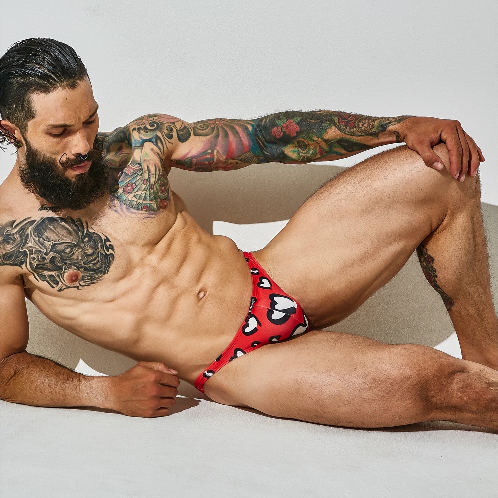 C4M Brazilian Brief Hearts - Large, shown in its packaging