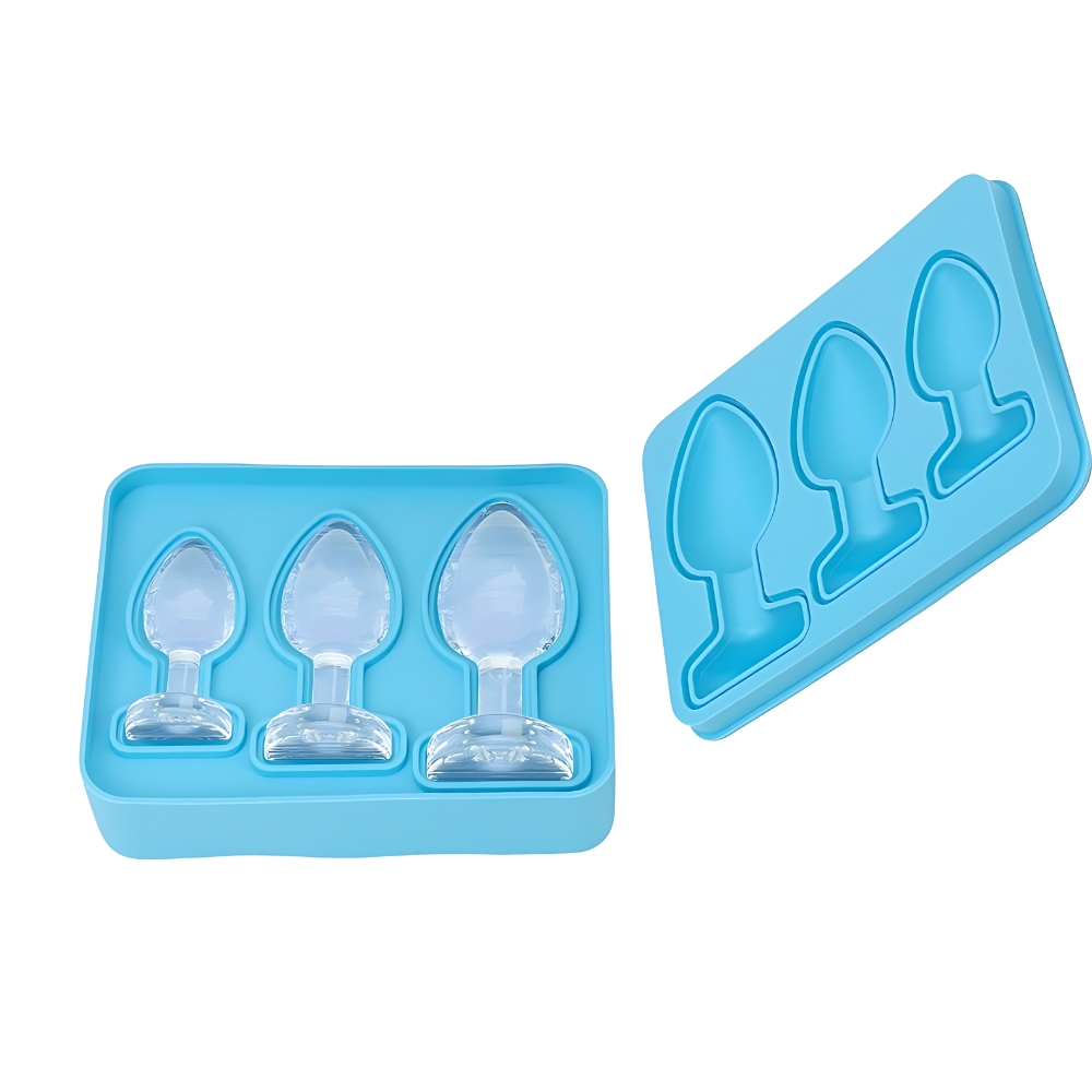 Butt Plug Ice Cube Tray, shown from the side