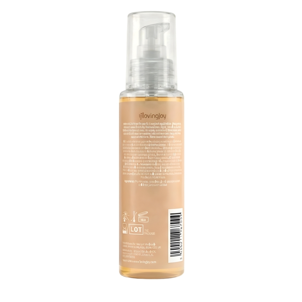 Loving Joy Chocolate Flavoured Lubricant 100ml, shown from the back