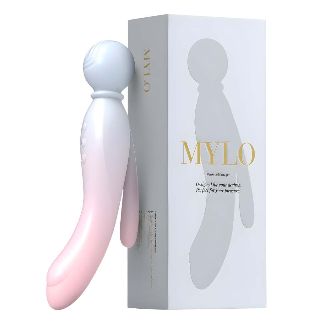 MYLO 3-in-1 Body Wand Massager, in silicone