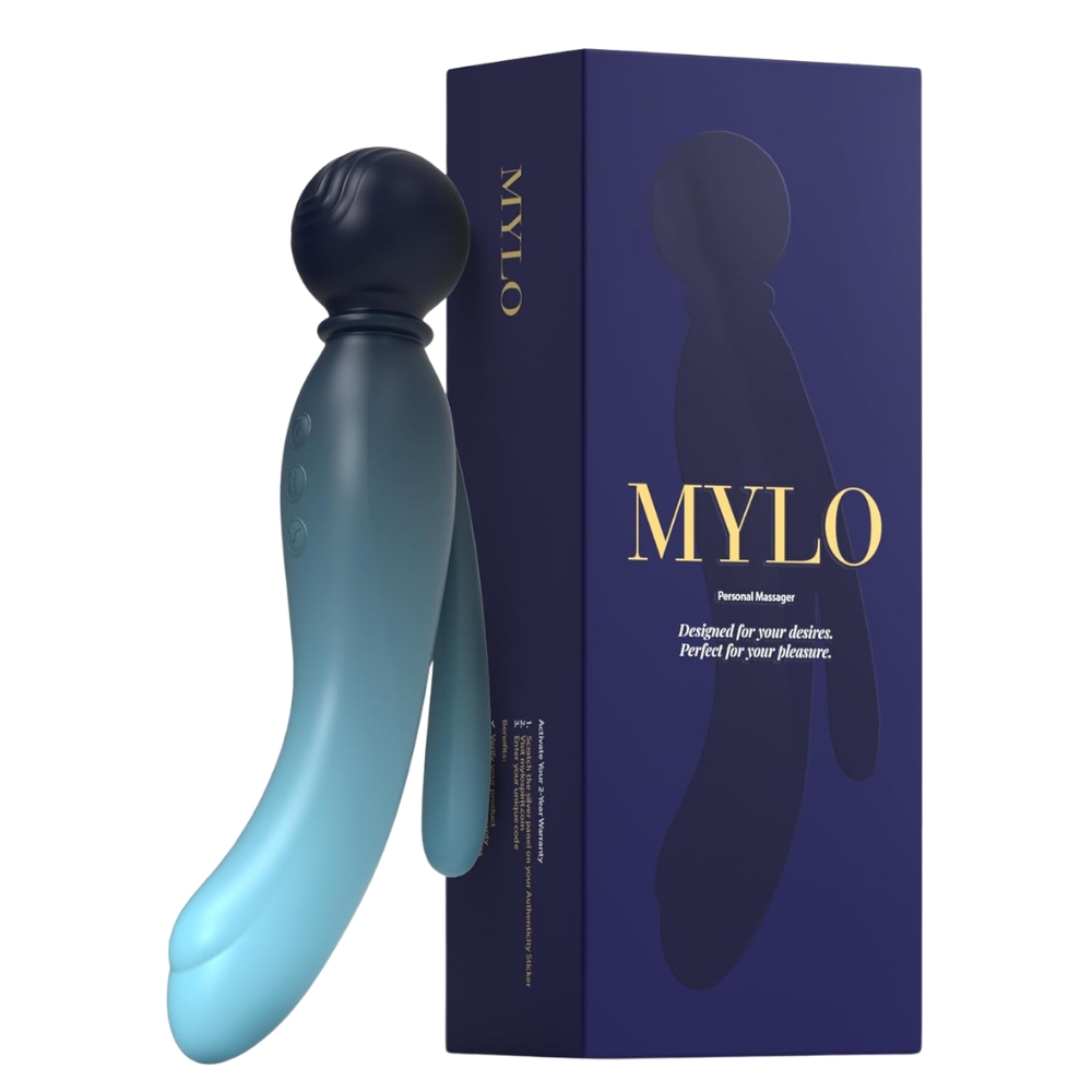 MYLO 3-in-1 Body Wand Massager, in silicone