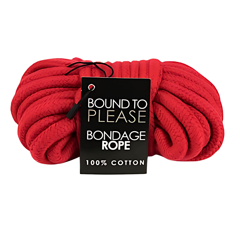 Bound to Please Bondage Rope Red, in 100% cotton