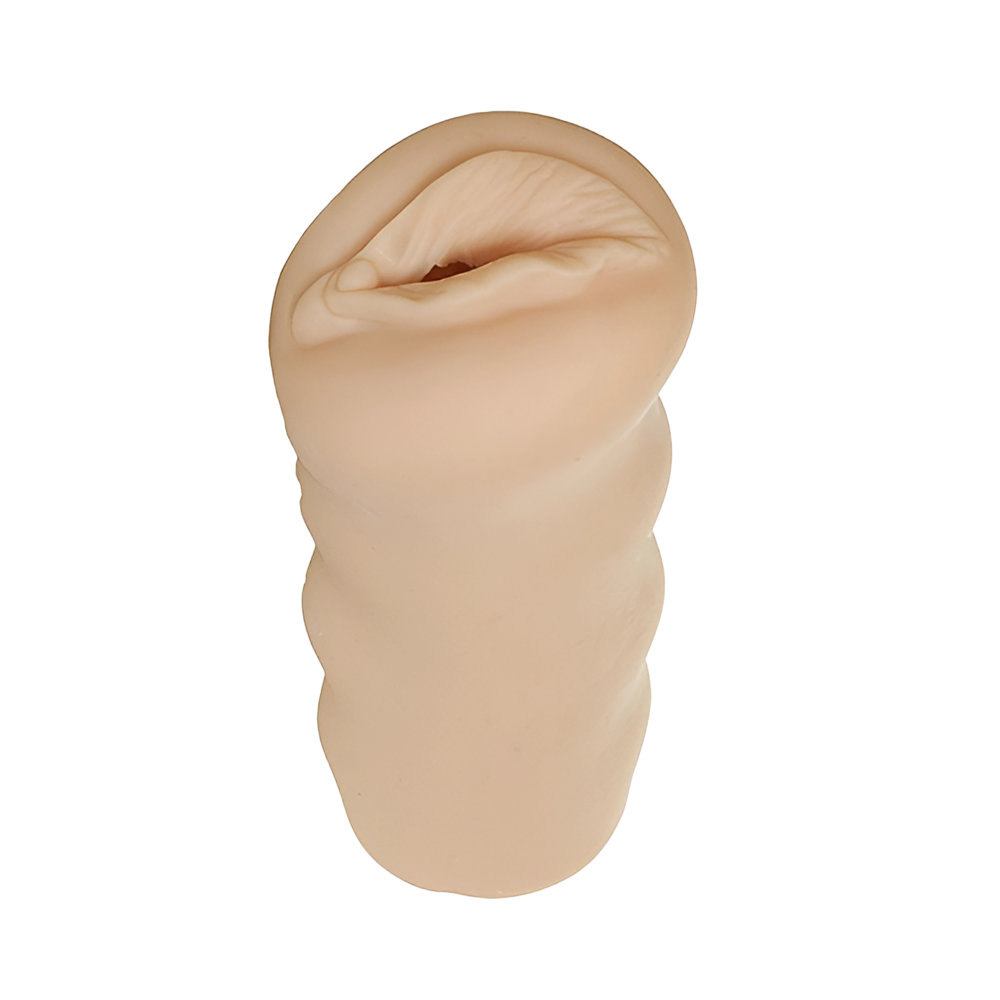 Loving Joy Real Feel Male Masturbator - Pleasure Stroker, Soft realistic flesh-toned male stroker with a compact open-ended…
