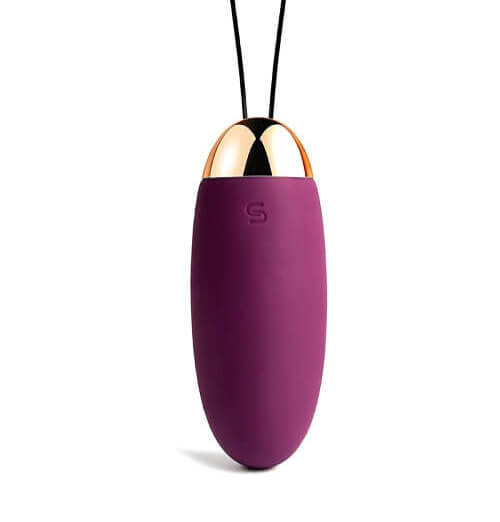 Svakom Elva Remote Control Vibrating Bullet - Red, shown from the side