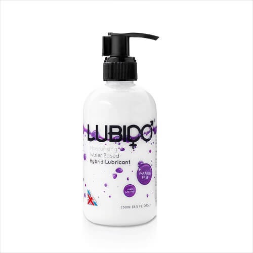 Lubido Hybrid Moisturising Lubricant 250ml, shown from the back
