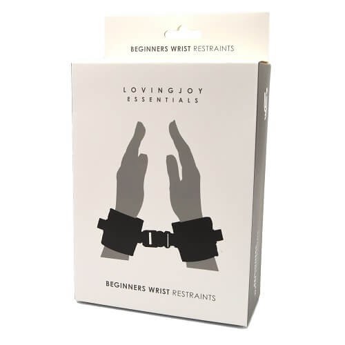 Loving Joy Beginners Wrist Restraints, shown in its packaging