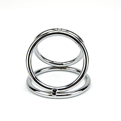 Bound to Please Triple Cock and Ball Ring, in metal