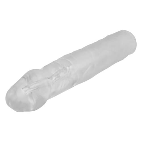 Loving Joy Extra 3 Inch Penis Extension, in stretchy tpe, shown from the back