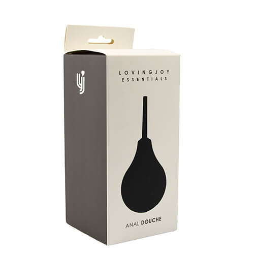 Loving Joy Anal Douche 225ml, in pvc and abs, shown in its packaging