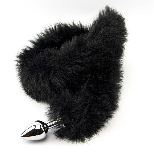 Furry Fantasy Black Panther Tail Butt Plug, shown in its packaging
