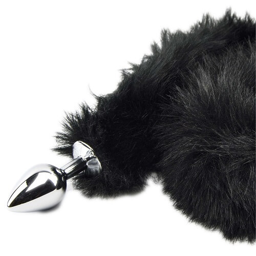 Furry Fantasy Black Panther Tail Butt Plug, photograph 6