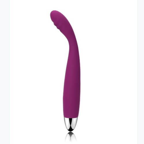 Svakom Cici Flexible Head Vibrator Violet, Slim violet vibrator with a flexible bending head and smooth tapered body