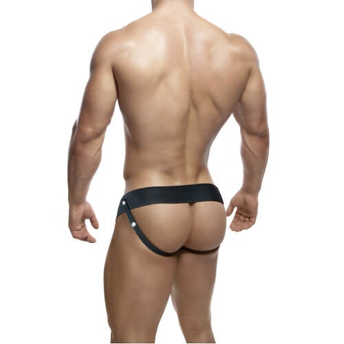Unisex Hollow Strap-On 6 Inch Vanilla, in pvc / elastic, shown from the side