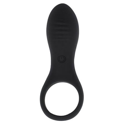 Loving Joy Rechargeable Silicone Vibrating Cock Ring, Silicone vibrating cock ring with a raised textured clitoral stimulato…
