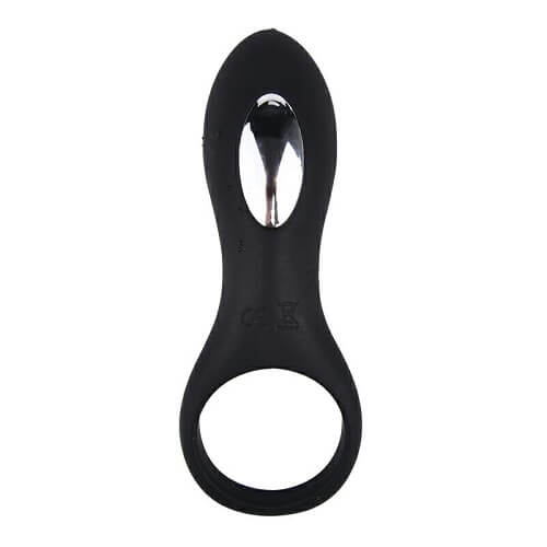 Loving Joy Rechargeable Silicone Vibrating Cock Ring, Silicone vibrating cock ring with a raised textured clitoral stimulato…