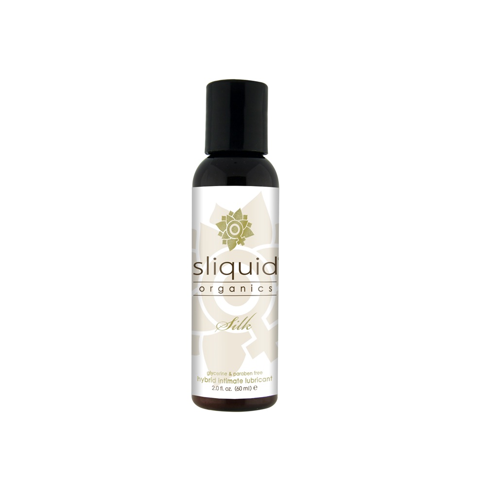 Sliquid Organics Silk Hybrid Lubricant 59ml, in purified water, plant cellulose (from cotton), aloe barbadensis*, natural to…