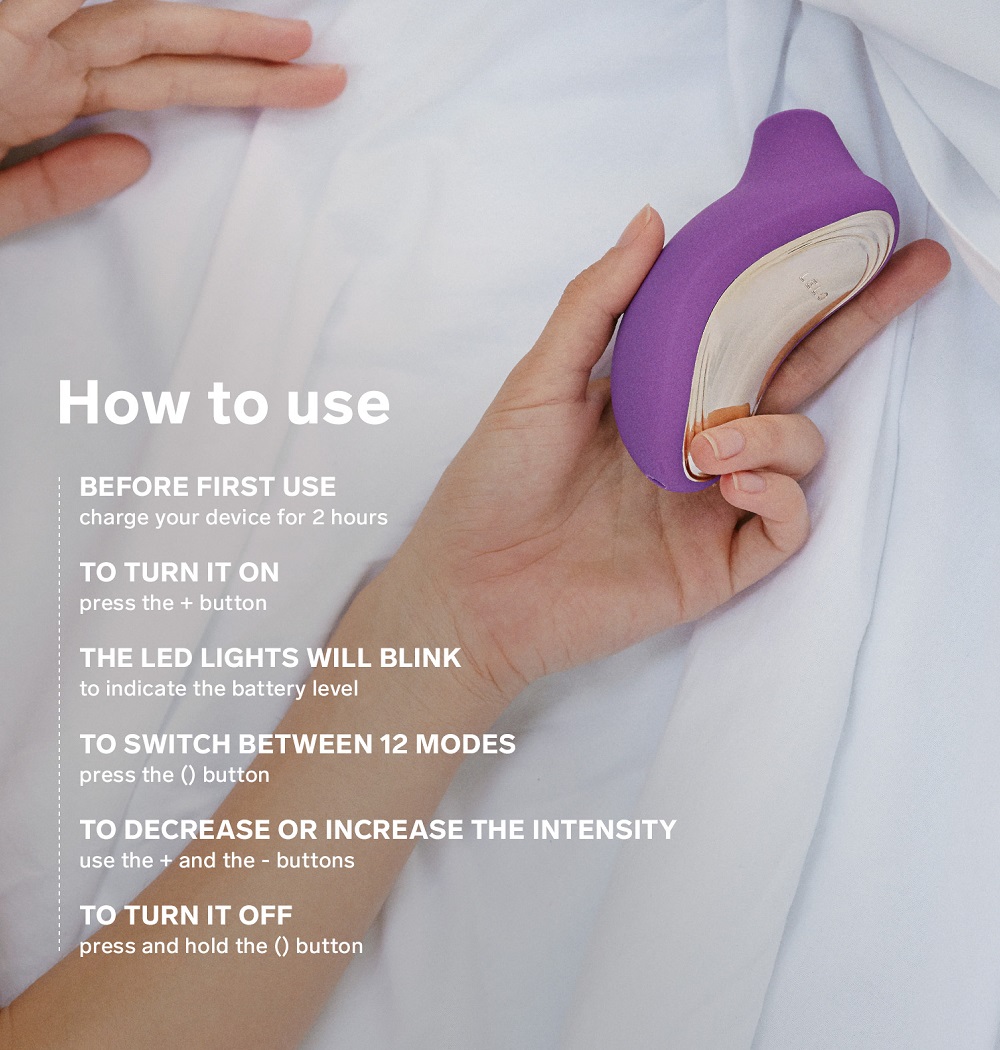 LELO SONA 2 Sonic Clitoral Massager - Purple, in silicone / abs, photograph 6