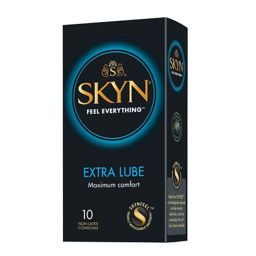 Mates SKYN Extra Lubricated Non Latex Condoms 10 Pack, in skynfeel synthetic polyisoprene