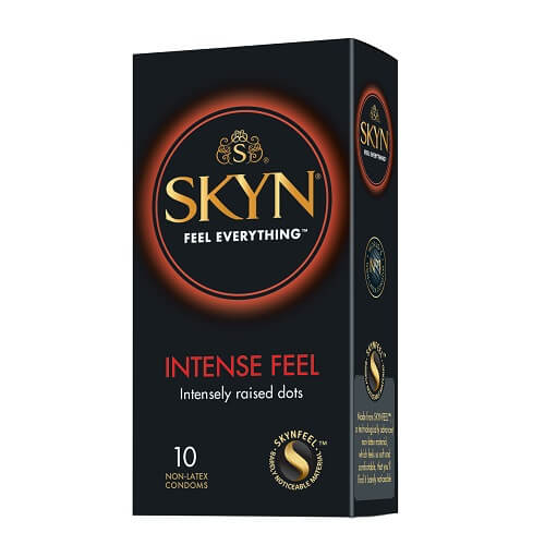 Mates SKYN Intense Feel Non Latex Condoms 10 Pack, in skynfeel synthetic polyisoprene