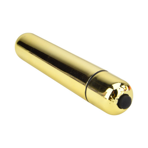 Loving Joy 10 Function Gold Bullet Vibrator, shown in its packaging