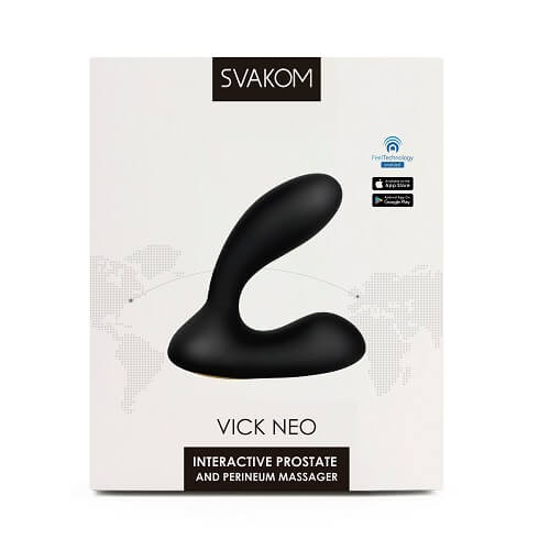 Svakom Vick Neo Interactive App Controlled Prostate Massager, shown from the side