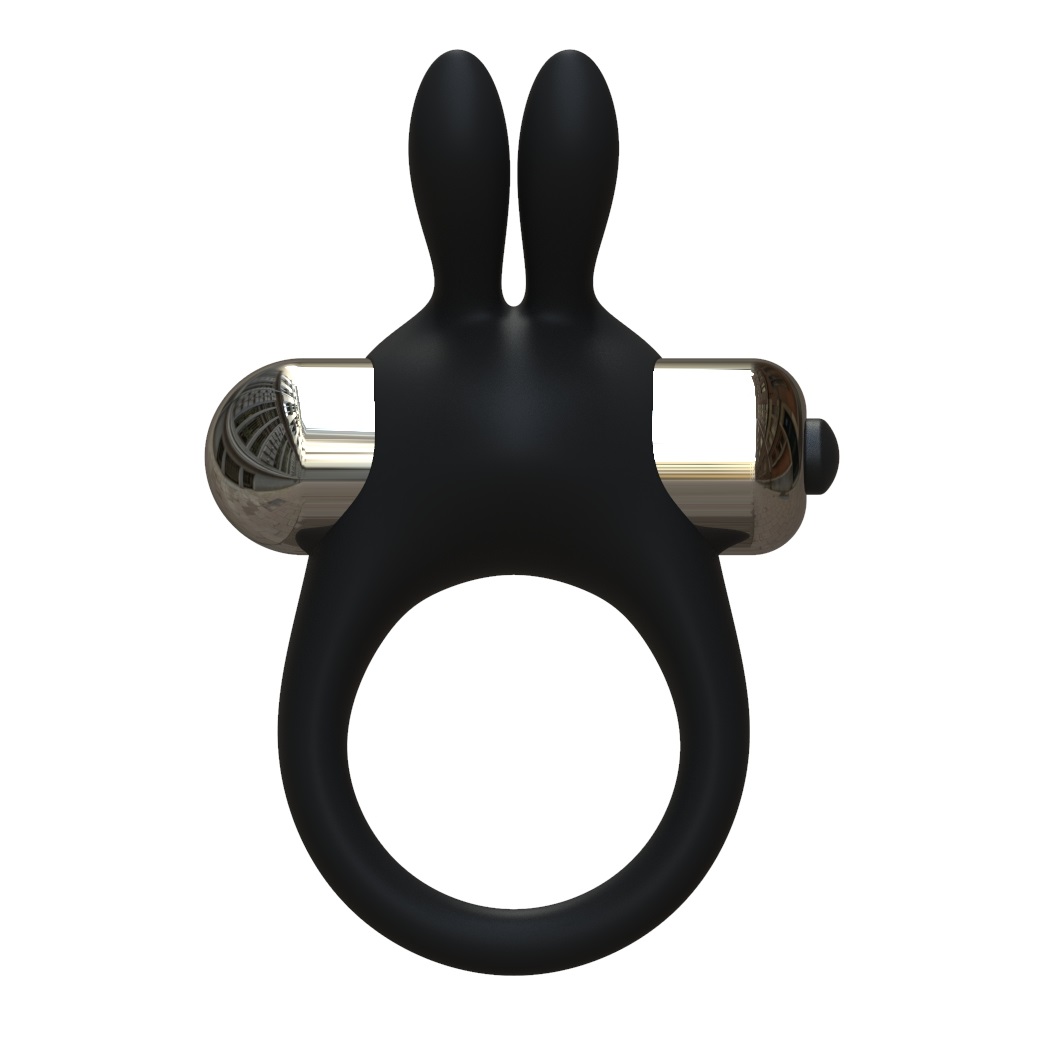 JoyRings Silicone Rabbit Vibrating Cock Ring, in silicone