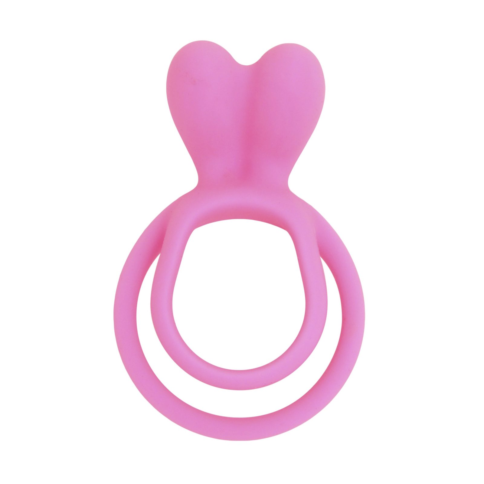 JoyRings Silicone Double Rabbit Cock Ring, in silicone