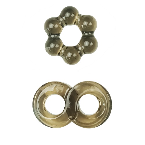 JoyRings Stamina Cock Ring Set (2 Pack), in tpr