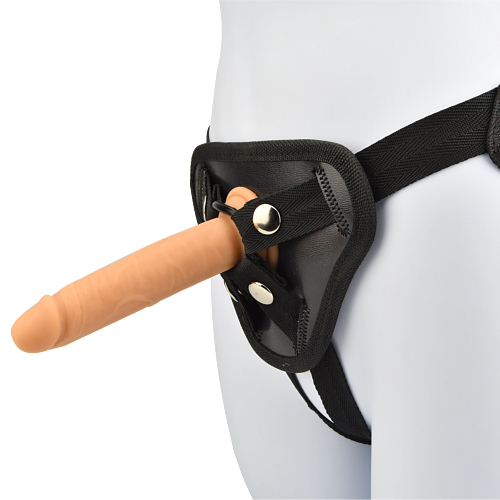 Loving Joy Beginners Pegging Strap On Kit, Strap-on kit with adjustable harness and a realistic 4.5 inch silicone dildo