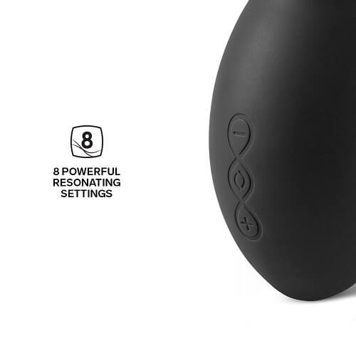 LELO SONA Sonic Clitoral Massager - Black, in silicone / abs, shown in its packaging
