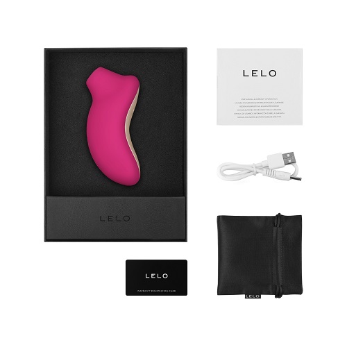 LELO SONA Cruise Clitoral Massager Cerise, Compact cerise clitoral massager with a smooth silicone body and softly curved mo…