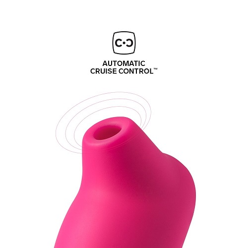 LELO SONA Cruise Clitoral Massager Cerise, Compact cerise clitoral massager with a smooth silicone body and softly curved mo…