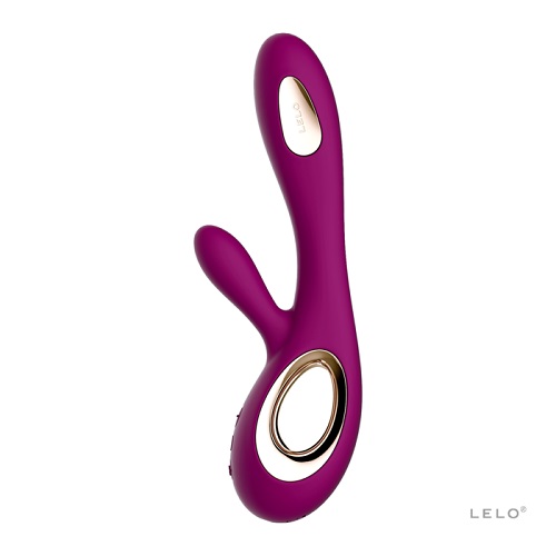 Lelo Soraya Wave Dual Action Vibrator Deep Rose, shown from the back