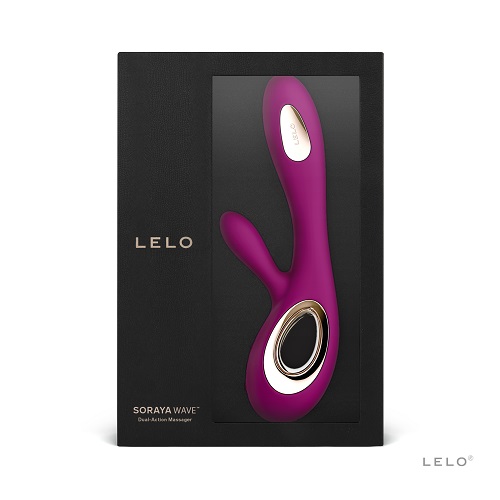 Lelo Soraya Wave Dual Action Vibrator Deep Rose, close-up detail