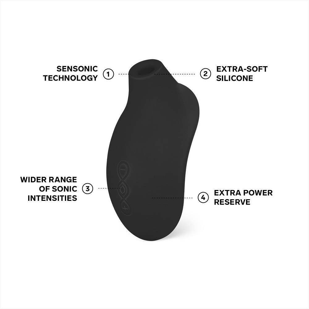 LELO SONA 2 Cruise Clitoral Massager Black, Black clitoral massager with rounded body, smooth silicone finish and small soni…