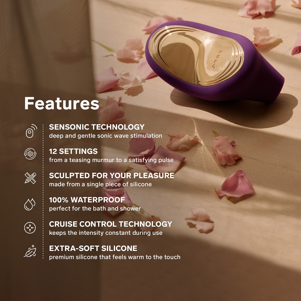 LELO SONA 2 Cruise Clitoral Massager Black, Black clitoral massager with rounded body, smooth silicone finish and small soni…