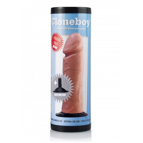 Cloneboy Cast Your Own Silicone Dildo with Suction Cup Kit Vanilla, in silicone