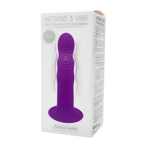 Adrien Lastic Dual Density Cushioned Core Vibrating Suction Cup Ribbed Silicone Dildo 7 Inch, Ribbed semi-realistic dual den…