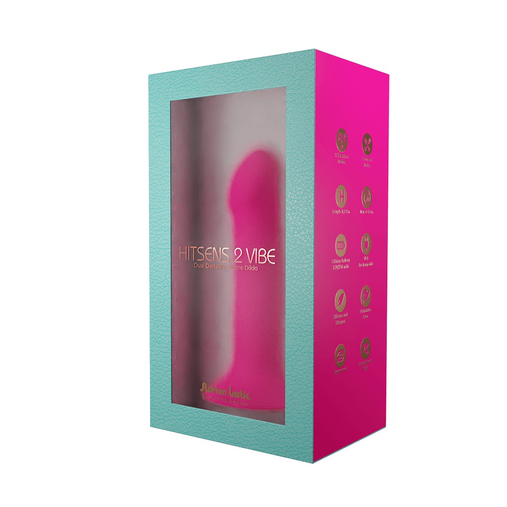 Adrien Lastic Dual Density Cushioned Core Vibrating Suction Cup Silicone Dildo 6.5 Inch, Semi-realistic dual density silicon…