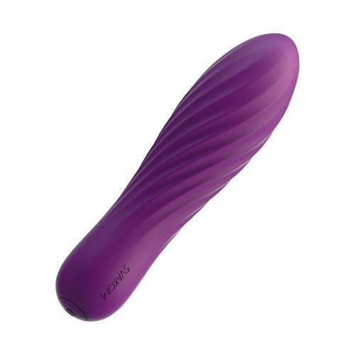 Svakom Tulip Rechargeable Bullet Vibrator Purple, shown from the back