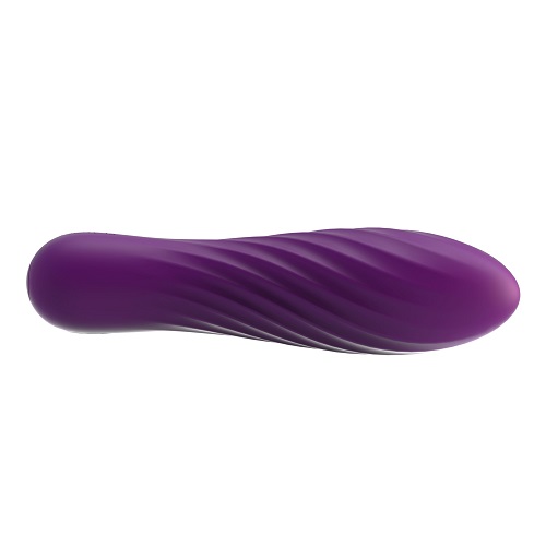Svakom Tulip Rechargeable Bullet Vibrator Purple, shown from the side
