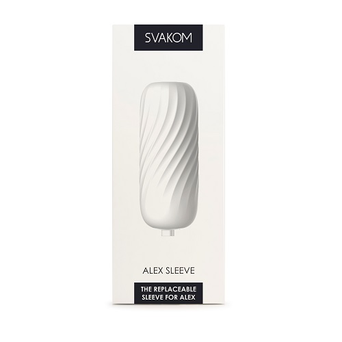 Svakom Alex Neo 2 Replacement Sleeve, shown from the side